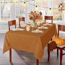 sancua Tablecloth Rectangular - 60 x 120 Inch - Stain and Wrinkle Resistant Washable Fabric Fall Table Cloth Rectangle, Thanksgiving Decorative Polyester Table Cover for Dining, Parties, Bronze by CozyNest Decor