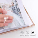 RECUTMS Photo Album 4x6 with Writing Space 100 Photos Photo Book, Leather Cover Picture Album with Memo Areas for Wedding Anniversary Family Baby Couple Valentines Graduation Travel (Light Coffee) by TinyTreasures Baby Boutique