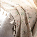 Sutuo Home Boho Curtain Semi-Blackout Crochet Hollow Lace Patchwork with Floral Print Cotton Linen Fabric, Handmade Tassels Rod Pocket Bohemian Window Drapes for Living Bedroom, 59"W x 84"L, 1 Panel by CozyNest Decor