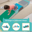 PayLessHere Climbing Toys for Toddlers 5 Piece Corner Foam Climbing Blocks Set with Soft Foam and Strong Structure for Babies 1-3 Crawling and Sliding Activity Play Indoor(Blue, 5 Piece) by TinyTreasures Baby Boutique