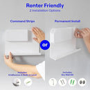 WallShelfie Bedside Wall Organizer - Room Decor, Dorm Room Essential, Floating Bedside Shelf Wall Mount, Makeup Organizer, Remote Control Holder, Room Accessories, Floating Shelves (White) by CozyNest Decor