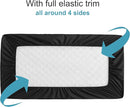 NTBAY 2 Pack Waterproof Crib Mattress Protector, Quilted 28"x52" Toddler Fitted Sheet - Machine Washable - Soft and Breathable Mattress Pad Cover for Crib, Nursery, Daycare, Cot, Black by TinyTreasures Baby Boutique
