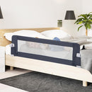BABY JOY Bed Rails for Toddlers, Extra Long, Swing Down Safety Bed Guard for Convertible Crib, Folding Baby Bedrail for Kids Twin, Double, Full Size Queen & King Mattress (60-Inch, Dark Blue) by TinyTreasures Baby Boutique