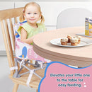Portable Baby Booster Seat with Tray, Toddler Booster seat for Dining, Camping, Travel, Baby Beach Chair 6 Months to 3 Years Old Indoor Outdoor Use CH2408 by TinyTreasures Baby Boutique