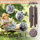 Personalized Sympathy Wind Chime, Memorial Wind Chimes in Memory of a Loved One Gift, Memorial Gifts Wind Chimes for Outside Patio Home or Garden Decor by CozyNest Decor