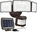 LEPOWER 1600LM LED Solar Security Lights Motion Outdoor, 5500K White Light, IP65 Waterproof Outdoor Flood Solar Light for Yard, Garage（Brown） by GreenHaven Gardens