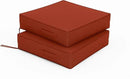 Patio Chair Cushions 19 X 19 X 4 Inch Waterproof Outdoor Seat Cushions for Patio Furniture, Outdoor Sofa Couch Pads with Ties & Handle, Set of 2, Terra Red by GreenHaven Gardens