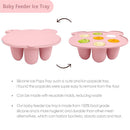 Silicone Baby Food Freezer Tray with Teething Popsicle Molds - Baby Fruit Feeder and Breastmilk Teether Combo by TinyTreasures Baby Boutique