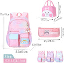 Kawaii Backpack, Pink Backpack for Girls, Kid Starry Rainbow Bookbag, Cute Backpack for Kids, Aesthetic Backpack, Pink by TinyTreasures Baby Boutique