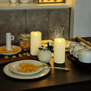 Aignis Indoor Flameless LED Candles Battery Operated with Remote Timer and Wax-Like Shell for Home/Wedding/Holiday Decor, Set of 2(D 2.95" x H 6") by CozyNest Decor