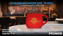 Custom Glazed Campfire Coffee Mugs 12 oz. Set of 10, Personalized Bulk Pack - Perfect for Coffee, Tea, Espresso, Hot Cocoa, Other Beverages - Red by CozyNest Decor