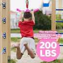 Ninja-Twister 360° Spin Handle: Slackline Swing Attachment for Kids - Activate Ninja Powers with Twist-Spin Flips! (Rose Red- Backyard/Playground Hang Toy) by TinyTreasures Baby Boutique