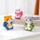 Crochet Kit for Beginners - 3 PCS Crochet Kits with Step-by-Step Video Tutorials, Beginner Crochet Kit for Adults Kid, Crochet Animal Kit for Starters, Cat Dressed as Shark Frog Strawberry by TinyTreasures Baby Boutique