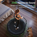 BCAN 40"/48" Mini Rebounder Trampoline for Adults with Bar, 450/550LBS Fitness Trampoline with Bungees, Adjustable Handle, Stable & Quiet, Indoor Outdoor, Whole-Body Workout & Relaxation at Home by TinyTreasures Baby Boutique