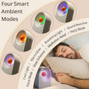 Sleep Aid & Focus White Noise Machine – 8 Soothing Sounds & 4 Ambient Lights | 12H Playtime,Bluetooth for Travel & Office, Sleek Desk Gift,White by TinyTreasures Baby Boutique
