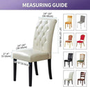 Joccun Chair Covers for Dining Room Set of 2, Dining Chair Slipcovers Stretch Dining Room Chair Covers Seat Protector,Washable Parsons Chair Cover for Home,Hotel,Banquet(Ivory,2 Pack) by CozyNest Decor