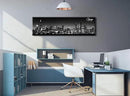 Office Wall Decor Black and White Wall Art Chicago Skyline Pictures for Living Room Modern Large Canvas Print Artwork Stretched and Framed 13.8"X47.3" by CozyNest Decor