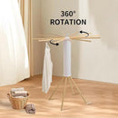 Clothes Drying Rack 4 Legs,Laundry Hanger Dryer Rack,Portable Drying Rack,Foldable Drying Rack-Drying Rack Clothing Laundry Bedroom Household Wooden-12rods by CozyNest Decor
