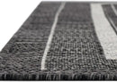 Unique Loom Outdoor Border Collection Area Rug - Soft Border (7' 10" x 10' Rectangle Black/Ivory) by GreenHaven Gardens
