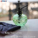 OFFIDIX Plant Mister, Mister Spray Bottle for Plants,Glass Spray Bottles with Plastic Bronze Plastic Top Pump,300ML Small Watering Can for Gardening, Cleaning (Light Green)