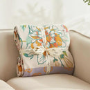 Floral Throw Blanket Pure Cotton Ultra Soft Lightweight Blanket Reversible Farmhouse Blankets Reversible Rustic Throw for Sofa Couch (60"x80",05-Butterfly and Flower) by CozyNest Decor