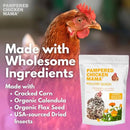 Pampered Chicken Mama Non-GMO Mealworm, Corn, Flax, & Herb Treat (10 Pounds) for Backyard Chickens, Healthy Layer Feed & Supplies for Pet Chickens Poultry Queen Treat for Hens by GreenHaven Gardens
