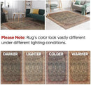Keen Home Design 2x10 Rug - Machine Washable Runner with Non-Slip Backing, Ideal for Hallway, Entryway, Kitchen, Laundry Room - Vintage, Easy Clean, Durable, Low Pile Rug - (2'6" x 10') by CozyNest Decor