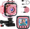 PROGRACE Kids Waterproof Camera Girls - Kids Video Camera Underwater 1080P HD Children Camcorder Digital Cameras for Girls Christmas Birthday Toys Gifts 3 4 5 6 7 8 9 10 11 12 Year Old by TinyTreasures Baby Boutique