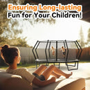 BCAN 8FT 10FT 12FT 14FT 15FT 16FT Recreational Trampoline with Enclosure for Kids Adults, ASTM Approved, Outdoor Trampolines with Ladder for Kids by TinyTreasures Baby Boutique