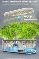 inBloom 12 Pods Hydroponics Growing System Indoor Garden with LED Grow Light and Pod Kit, Plants Germination Kit with 4.2L Water Pump Accelerate, Height Adjustable, Gardening Gifts for Women, White by GreenHaven Gardens