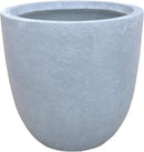 Kante 10 Inch Dia Round Concrete Planter, Indoor Outdoor Large Plant Pot with Drainage Hole and Rubber Plug for Home Patio Garden, Slate Gray by GreenHaven Gardens