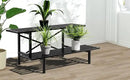 Zhongma 2 Tier Sturdy Metal Plant Stand Heavy Duty Plant Holder for Home Indoor and Outdoor, L35.43 x W17.5 x H14 inch, 440 LBS Capacity & Heavy Duty Construction. by GreenHaven Gardens