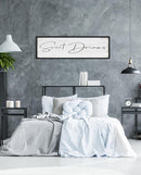Sweet Dreams Sign Bedroom Decor: Sweet Dreams Wall Decor Above Bed Large Farmhouse Guest Room Hanging Plaque Framed Wall Art for Over Bed 12" x 40" by CozyNest Decor