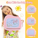 Smasiagon Magnetic Drawing Board for Kids, Toddler Toys for 1-2 Year Old Girl, Portable Doodle Board Pad Learning and Educational Toys for Ages 1 2 3 Year Old Baby Girl Birthday Gift（Pink） by TinyTreasures Baby Boutique
