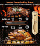 Wireless Meat Thermometer – Stable Bluetooth Smart Probe with ±1.8℉ Accuracy, 0.5s Fast Response & Long-Lasting Battery, IP67 Waterproof, App Controlled for Grill, Oven, Air Fryer by TinyTreasures Baby Boutique