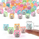 Luminous Mini Resin Animals 40 Pcs Tiny Resin Owls Glow in The Dark for Garden Miniatures Fairy Garden Accessories Plant Decorations and Car Accessories by GreenHaven Gardens