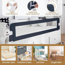 BABY JOY Double Sided Bed Rail Guard, 2 Pack, Extra Long, Swing Down for Convertible Crib, Folding Baby Safety Bedrail for Kids Twin Full Size Queen King Mattress, Rails for Toddlers (Dark Gray, 71") by TinyTreasures Baby Boutique