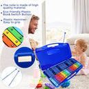EASTROCK Xylophone, 25 Notes Glockenspiel Xylophone for Kids, Professional Xylophone Instrument Music Teaching, Gifts, JDXPE-25NC-DBL by TinyTreasures Baby Boutique
