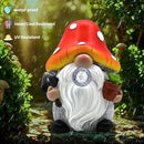 Solar Mushroom Gnomes Garden Statues Outdoor Decor with Night Glow,Cute Fairy Garden Statues for Yard,Pathway,Lawn Art Ornamen,Spring,Easter,Birthday Christmas Women Mom Gift Idea (Red) by CozyNest Decor