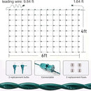 6Ftx4Ft LED Christmas Net Lights Green Wire,Connectable UL Certified Waterptoof Net Lights for Bushes Trees Shurb Garden Outdoor Christmas Decorations by GreenHaven Gardens