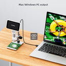 Andonstar Digital Microscope, 5" 1080P Coin Microscope Camera for Error Coin with 7.3" Metal Stand for Adults Kids, Handheld USB Coin Magnifier with 8 Adjustable LED Lights, Windows Mac PC View, AD115 by TinyTreasures Baby Boutique