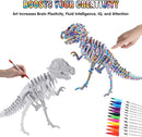 3D Coloring Puzzle Set, Arts and Crafts for Girls and Boys Age 6 7 8 9 10 11 12 Year Old, Fun Educational Painting Crafts Kit with Supplies for Kids, Birthday Toy Gift for Kids by TinyTreasures Baby Boutique