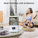 BOXING Warm and Cool Mist Humidifiers for Bedroom Large Room Home, Air Humidifier with Remote, Top Fill Ultrasonic Diffuser Humidifier with humidistat,Quiet Sleep Bedside Nightstand,Timer,Filter,4.5L by TinyTreasures Baby Boutique