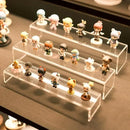 Acrylic Display Risers,12'' Large Display Stands, Thickened to 0.2''(5mm) Stackable Acrylic Shelves for Perfume Display, Clear Risers for Cupcake Stand,Pop Figurines,Tumbler,Food (Clear, 6PCS) by CozyNest Decor