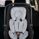 Infant Car Seat Insert Head and Body Support, GFU Reversible Newborn Insert for Carseat with Strap Pads, Soft Stroller Cushion Pillow Insert for Boys and Girls, Fits for Stroller, Swing, Grey by TinyTreasures Baby Boutique