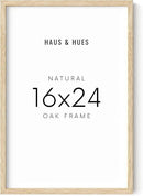 HAUS AND HUES 16x24 Frame - Light Wooden Picture Frame, Set of 1 (Beige) by CozyNest Decor