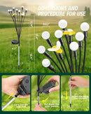 Solar Garden Lights 2024 Upgraded 40 LED Firefly Lights Solar Outdoor Sway by Wind for Patio Pathway Decoration 2+8 Warm White (Bees 4 Pack)… by GreenHaven Gardens