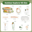 Bug Catcher for Kids Explorer Bug Catching Kit,Magnifying Glass, Tweezers, Whistle & Compass, Learning Guide, Insect Habitat, Outdoor Toys(3 Year +) (Kids Bug Catcher Set) by TinyTreasures Baby Boutique