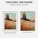 Homeforia 32x24 Poster Frame Wood, High End Natural Oak 24x32 Large Picture Frame with Mat 20x28, 24 x 32 Light Wooden Frame Matted to 20 by 28 Photo, 24by32 Frames, Tempered Glass, Wall Kit, Set of 1 by CozyNest Decor