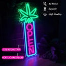 Green Leaf Neon Sign Dimmable Open Neon Lights for Wall Decor LED Neon Sign by USB Powered LED Neon Open Sign For Dispensary Beer Bar Man Cave Coffee Store Hotel Wall Party Decorations 16.8''x7'' by CozyNest Decor